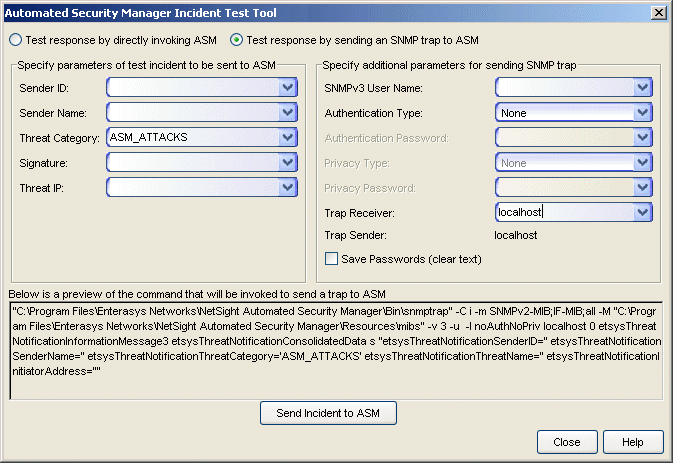 Incident Test Tool