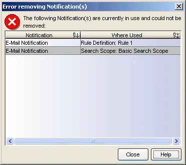 Error removing Notification(s) Window