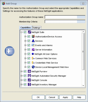 Capabilities Tab