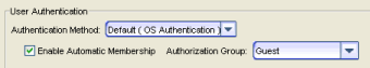 Authentication Method Default