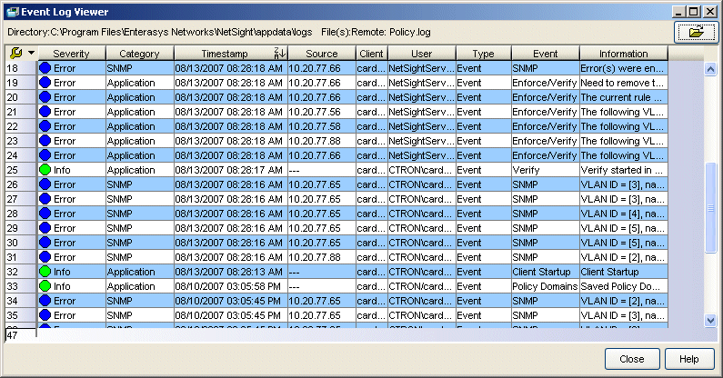 Event Log Viewer