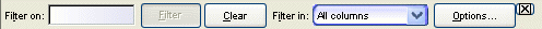 Filter Toolbar