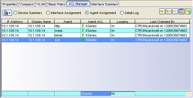 ACL Tab Agent Assignment