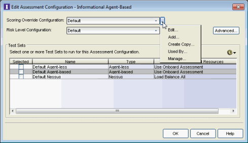 Informational Assessment Configuration