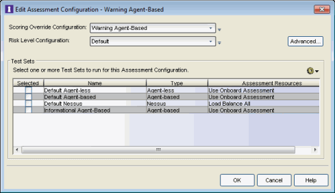 Warning Assessment Configuration