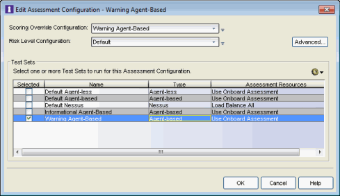 Warning Assessment Configuration