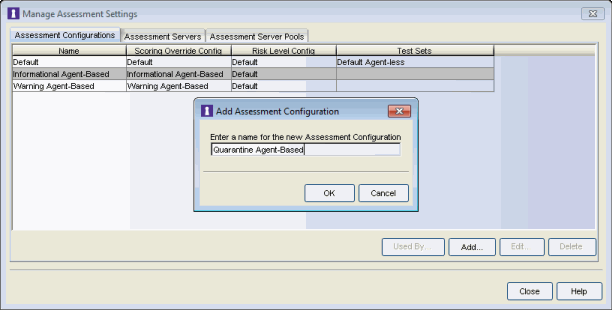 Manage Assessment Settings