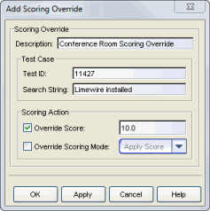 Add Scoring Override Configuration