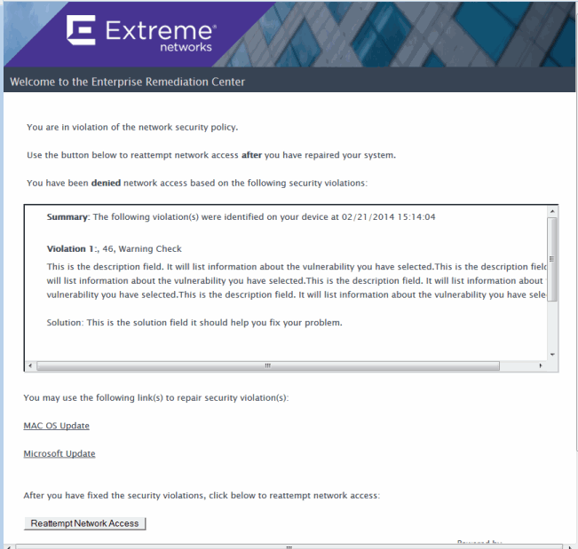 Quarantine Notification