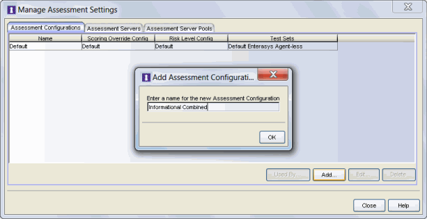 Manage Assessment Settings