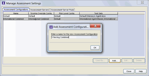 Manage Assessment Settings