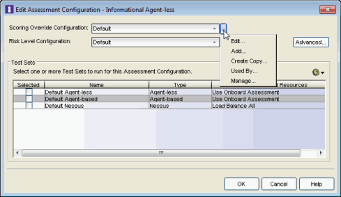 Informational Assessment Configuration