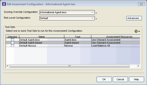 Informational Assessment Configuration