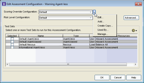 Warning Assessment Configuration