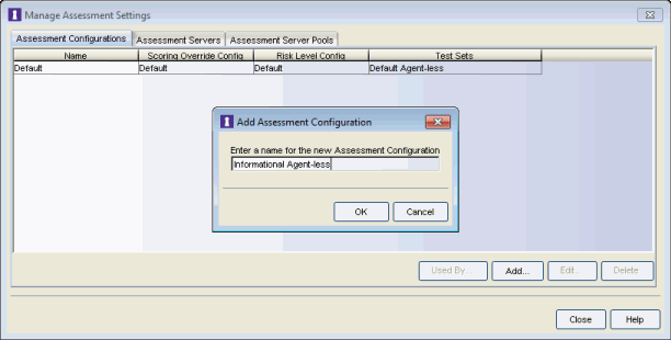 Manage Assessment Settings