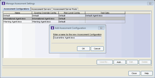 Manage Assessment Settings