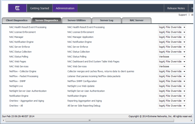 Server Diagnostics Web Page