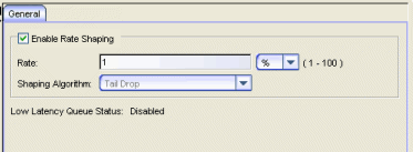 General Tab (Transmit Queue)